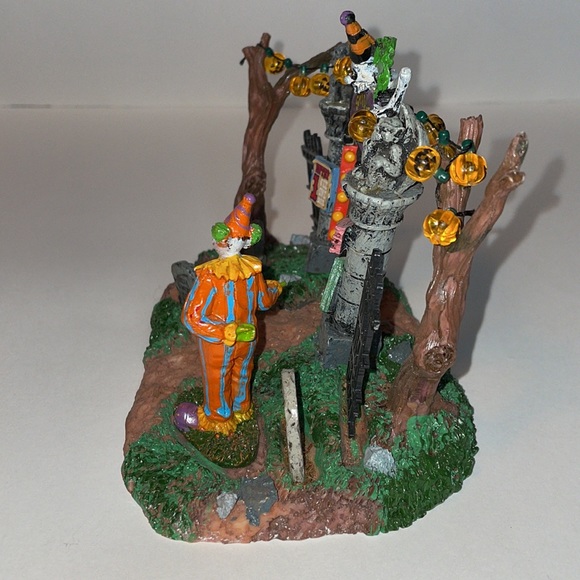 RARE! Lemax Spooky Town Halloween Village Accessory ~ CARNIVAL GATE / ENTRANCE - Picture 5 of 6